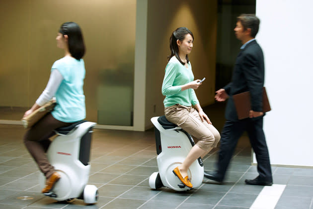 Honda Motor Company unveiled its new UNI-CUB personal mobility device