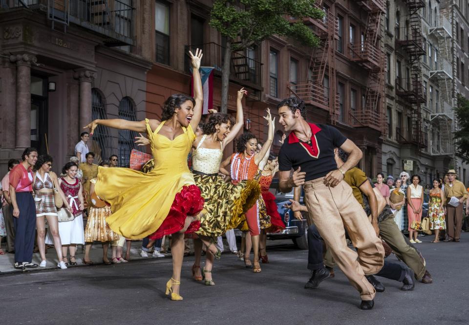 Ariana DeBose and David Alvarez as Anita and Bernardo in Steven Spielberg's new adaptation of West Side Story (Photo: Niko Tavernise / © 20th Century Studios / Courtesy Everett Collection)