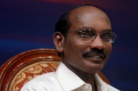 Kailasavadivoo Sivan, chairperson of the Indian Space Research Organization (ISRO), attends a news conference at its headquarters in Bengaluru