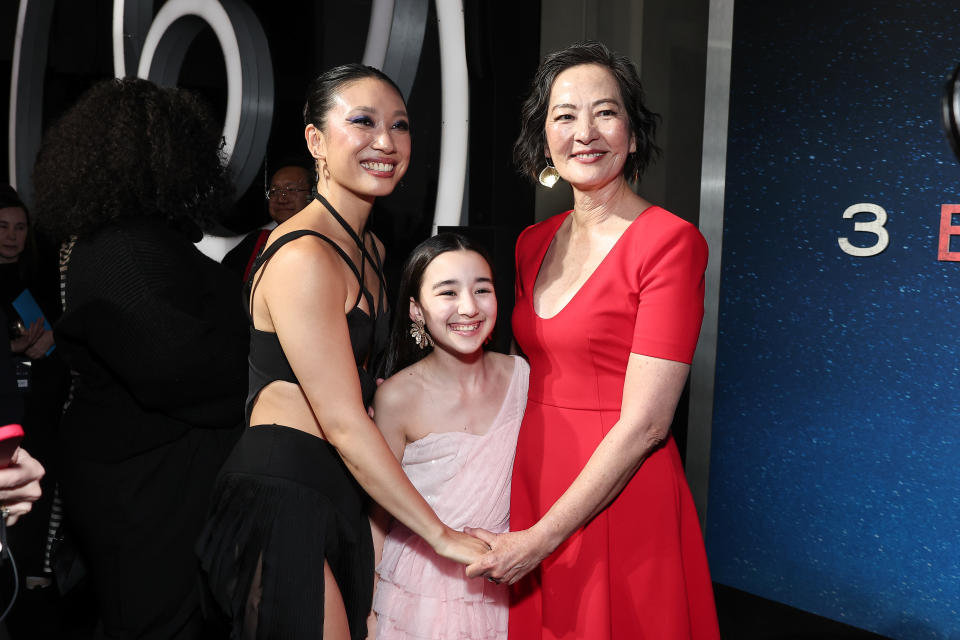 Jess Hong, Eve Ridley and Rosalind Chao