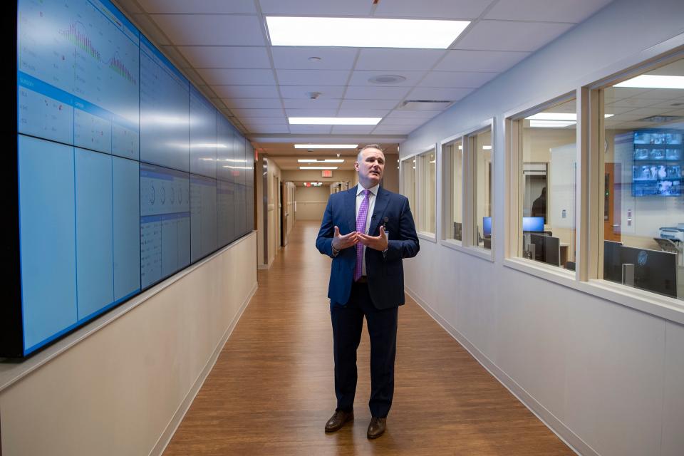 Mission Hospital CEO Chad Patrick in 2019.