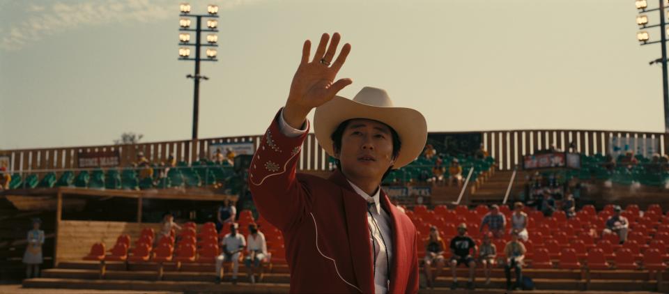 Ricky “Jupe” Park (Steven Yeun) has a major new attraction at his amusement park in "Nope."
