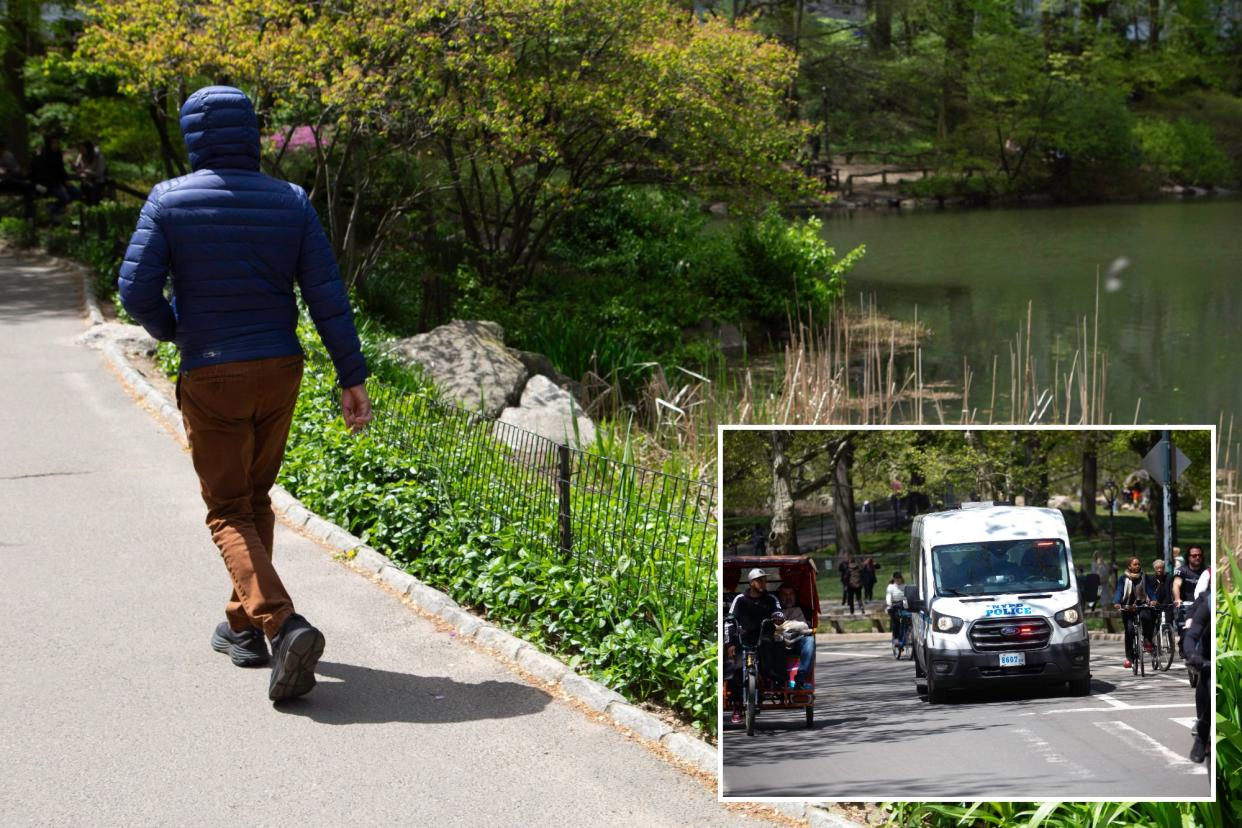 A man was assaulted and robbed by three males by The Pond in Central Park in Manhattan, NY on April 26, 2024