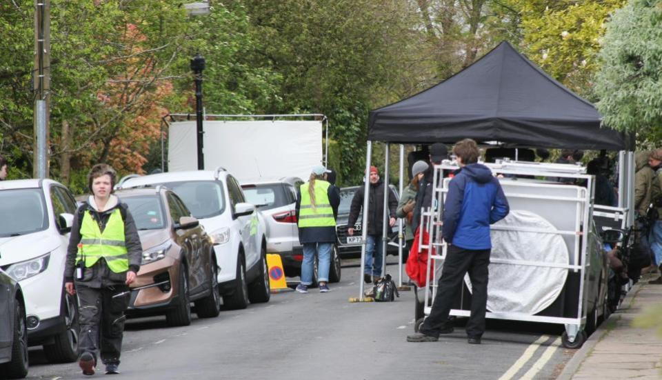 York Press: Film crews for detective drama Patience in New Walk Terrace, off Fishergate, on Saturday