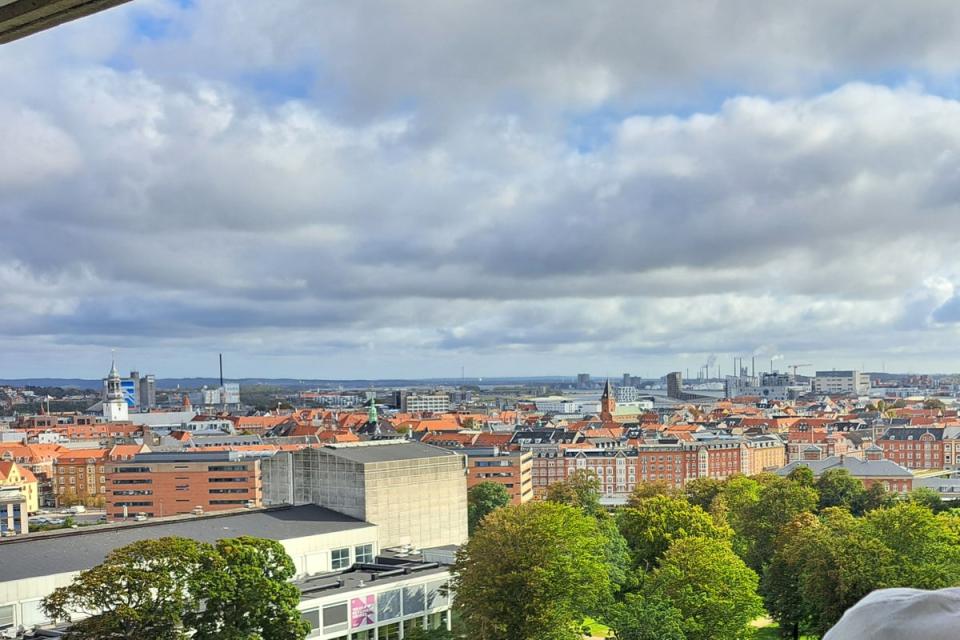 The view from Hotel Comwell Hvide Hus Aalborg (Joanna Whitehead)