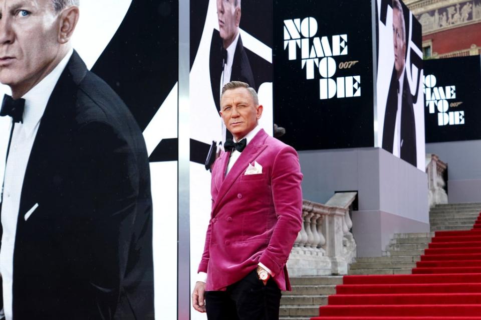 Daniel Craig attending the World Premiere of No Time To Die (Ian West/PA) (PA Wire)