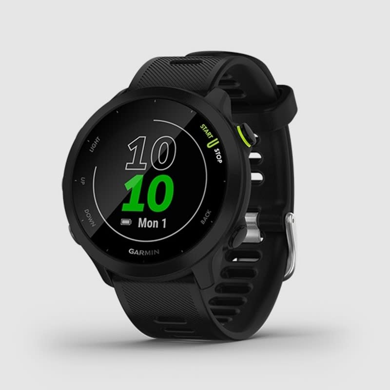 Garmin Forerunner 55是唯一總評分達5分滿分的受測試智能手錶（官網圖片）