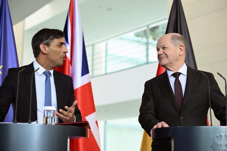 Joint press conference between Sunak and Scholz (REUTERS)