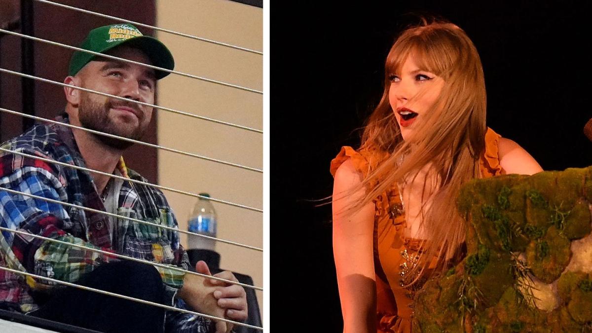 Video Taylor Swift and Travis Kelce share a kiss after her Buenos Aires  concert - ABC News