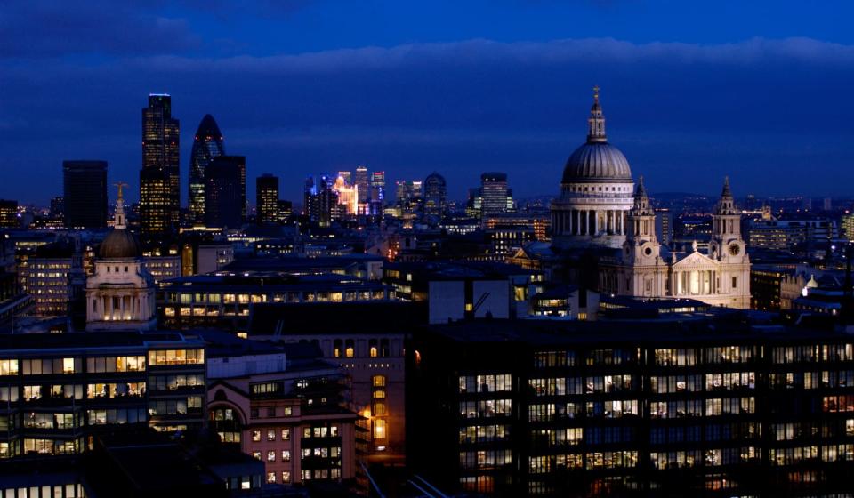 City of London Skyline at dusk