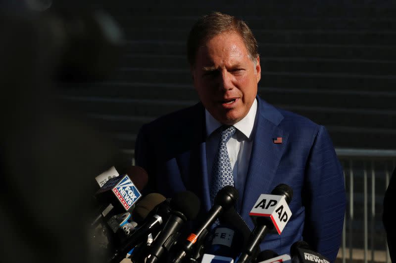 Geoffrey Berman, United States Attorney for the Southern District of New York speaks about the guilty plea of Chris Collins, former U.S. Representative for New York's 27th congressional district, after a hearing at Federal Court in New York City