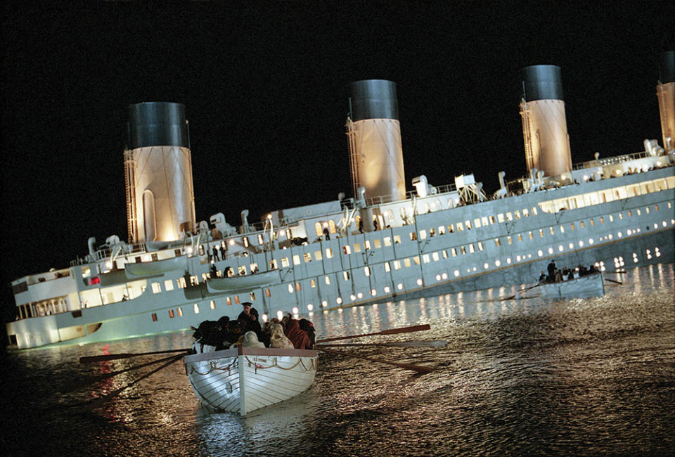 A scene from Titanic, which won a record-tying 11 Oscars (out of a record-tying 14 nominations) at the 70th Academy Awards.