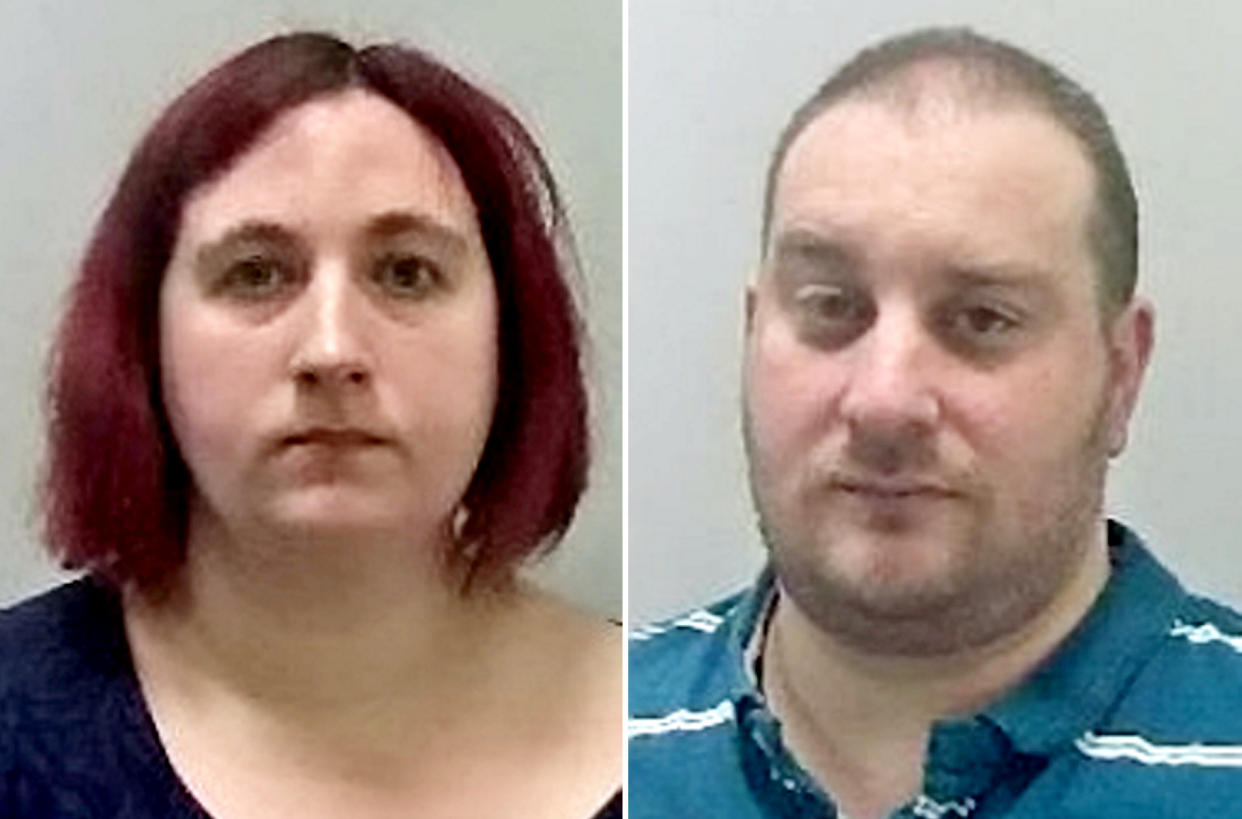 Serena Sibson-Bartram and Darren Paisley were both found guilty of four counts of child neglect. (SWNS)