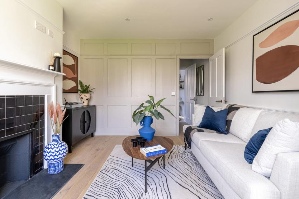 The old and the new: restored Victorian fireplaces sit alongside contemporary wooden flooring in the refurbished almshouses (Vfund)