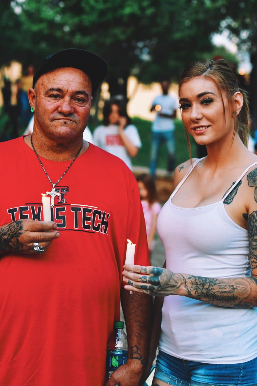 <div class="inline-image__caption"><p>A vigil at University of Texas of the Permian Basin honored victims of the mass shooting in Odessa, Texas, on Sunday September 1, 2019.</p></div> <div class="inline-image__credit">Justin Hamel for The Daily Beast</div>