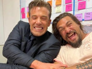 Jason Momoa Reunites With Ben Affleck Teases Aquaman Sequel Return as Batman