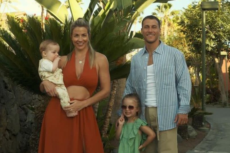 Gemma Atkinson and Gorka Marquez on holiday with their two children