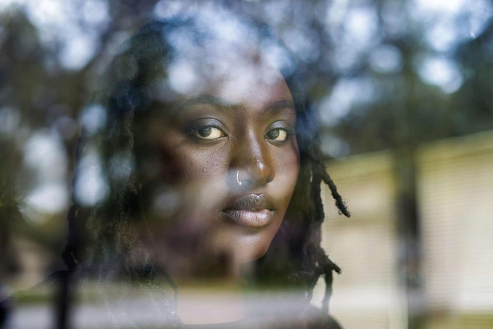 PHOTO: Zoe Touray is a survivor of the 2021 shooting at Oxford High School in Oxford, Michigan. (Adam Wolffbrandt/ABC News)