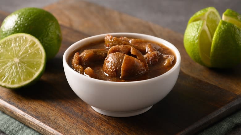 bowl of pickled limes