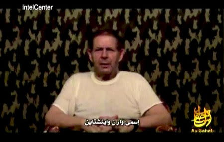 American hostage Warren Weinstein is shown in this image captured from an undated video courtesy of Intelcenter. REUTERS/INTELCENTER/ SOCIAL MEDIA/ AS-SAHAB MEDIA RELEASED BY INTELCENTER/Handout via Reuters