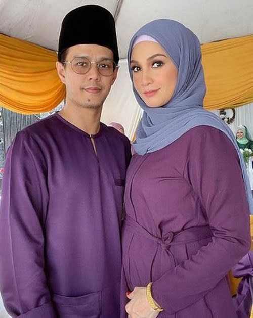 Izreen with her husband Ude Wahid 