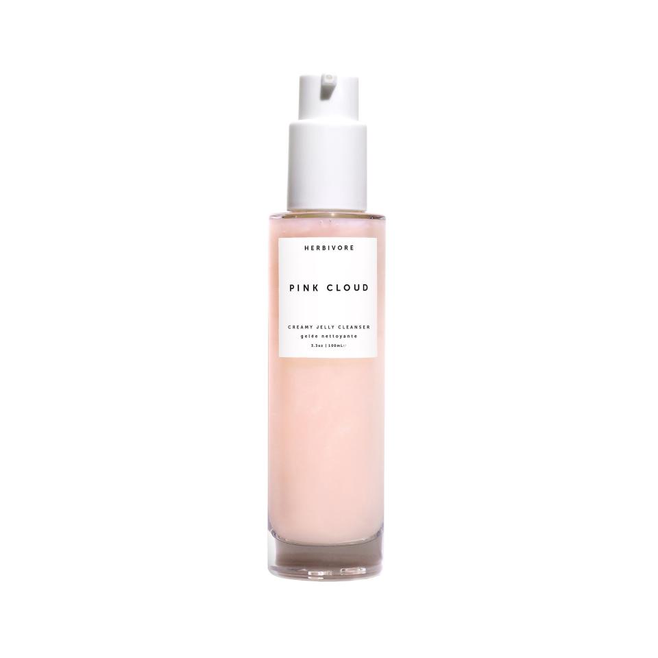 1) Pink Cloud Rosewater + Tremella Creamy Jelly Cleanser