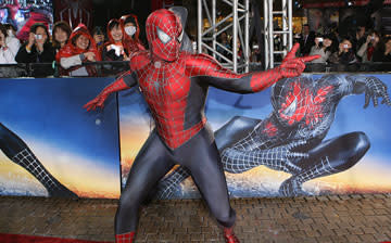 Spider-man at the World Premiere in Tokyo of Columbia Pictures' Spider-Man 3