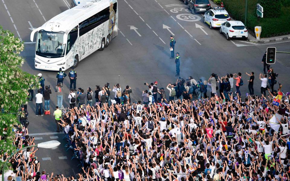 Real Madrid bus - Credit: GETTY