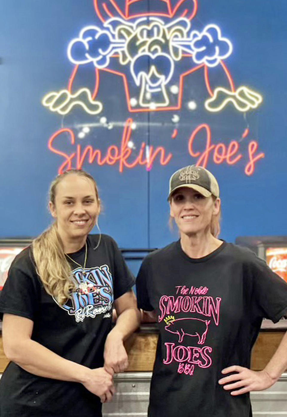  Sisters Somer Williams and Taylor Wells are proud of Smokin’ Joe’s now-famous fries. (Courtesy The Noble Smokin' Joe's BBQ)