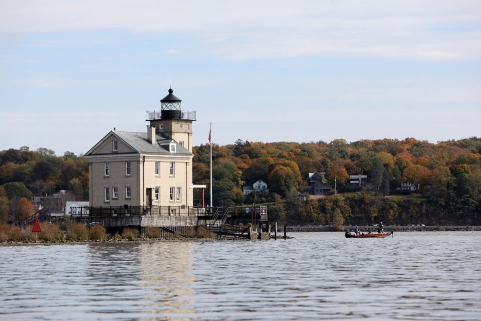 The Rondout Lighthouse on the Hudson River in Kingston