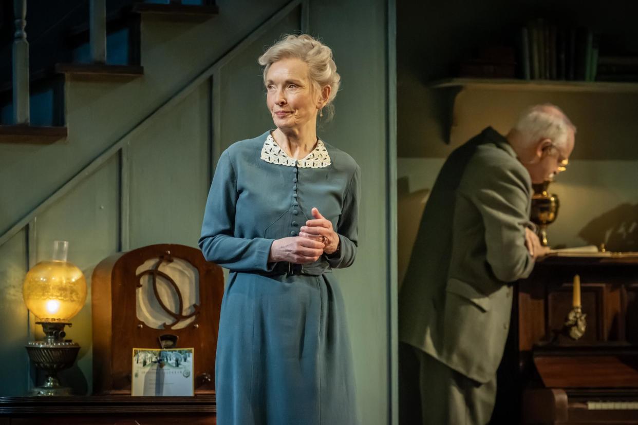 <span>Lindsay Duncan and Malcolm Sinclair in the ‘perfectly pitched’ Dear Octopus.</span><span>Photograph: Marc Brenner</span>