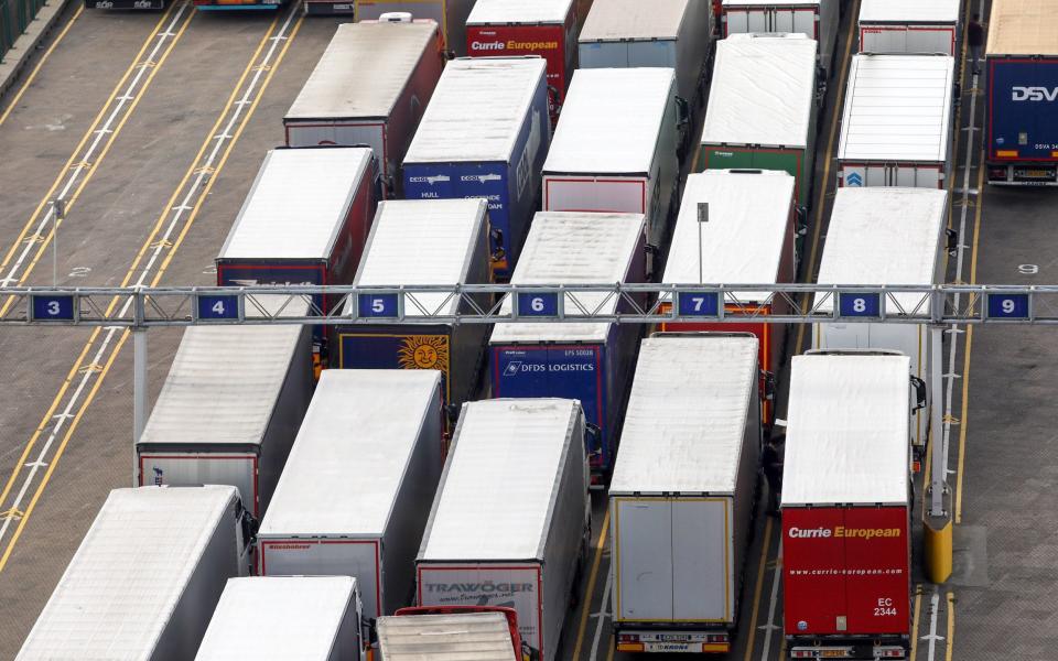 Trucks going through ports could stack up as customs controls are reintroduced - Bloomberg