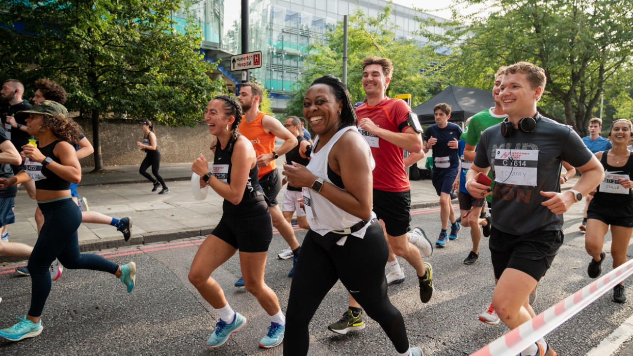  Runners in the Hackney Half Marathon. 