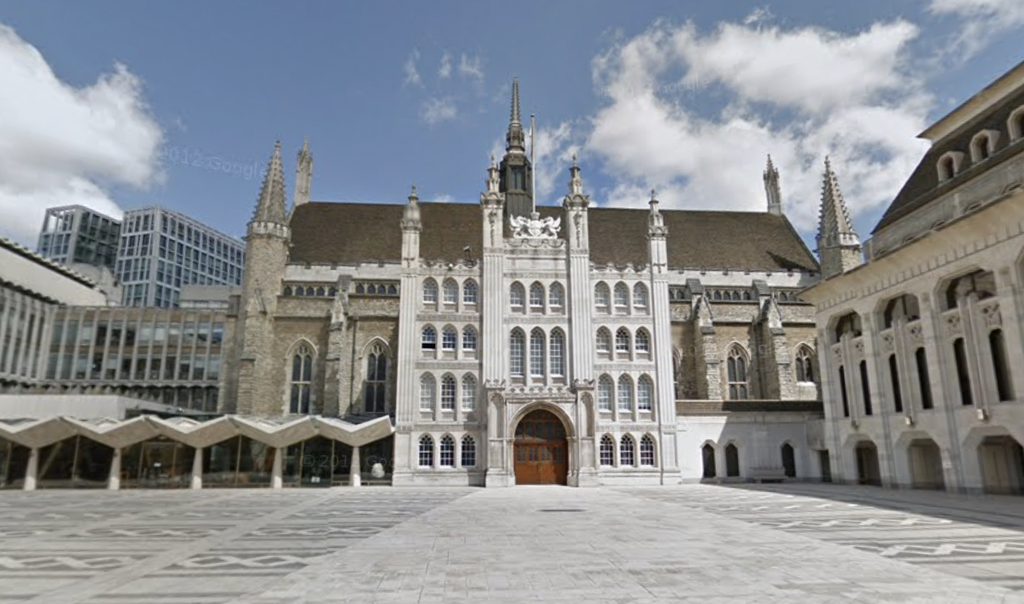 The conference was held at the Guildhall in central London.  (Google Maps)