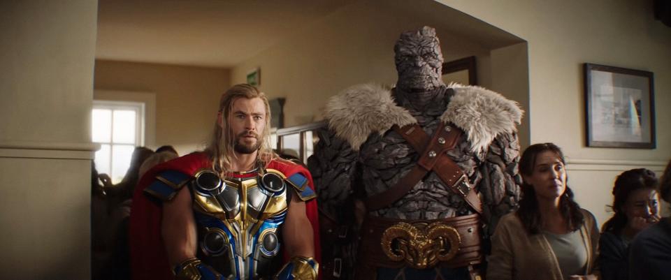 Korg standing next to Thor