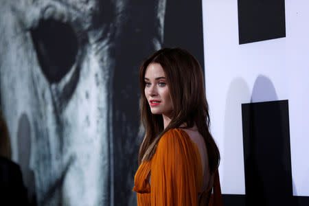 Cast member Virginia Gardner poses at a premiere for the movie "Halloween" in Los Angeles, California, U.S., October 17, 2018. REUTERS/Mario Anzuoni