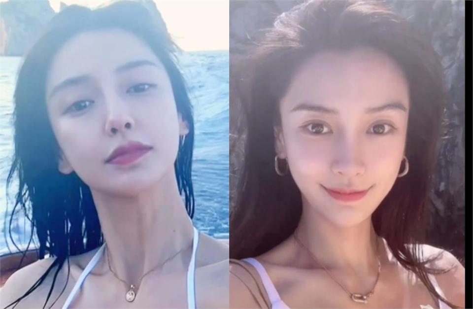 單身大解放！Angelababy「全白跳海」洩春光　火辣片網震撼：窒息了