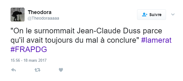 <p>Pour une fois qu’il réussit à conclure, Lamerat s’est bien fait chambrer sur la Toile… </p>