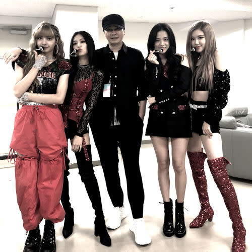 Yang Hyun-suk with BLACKPINK