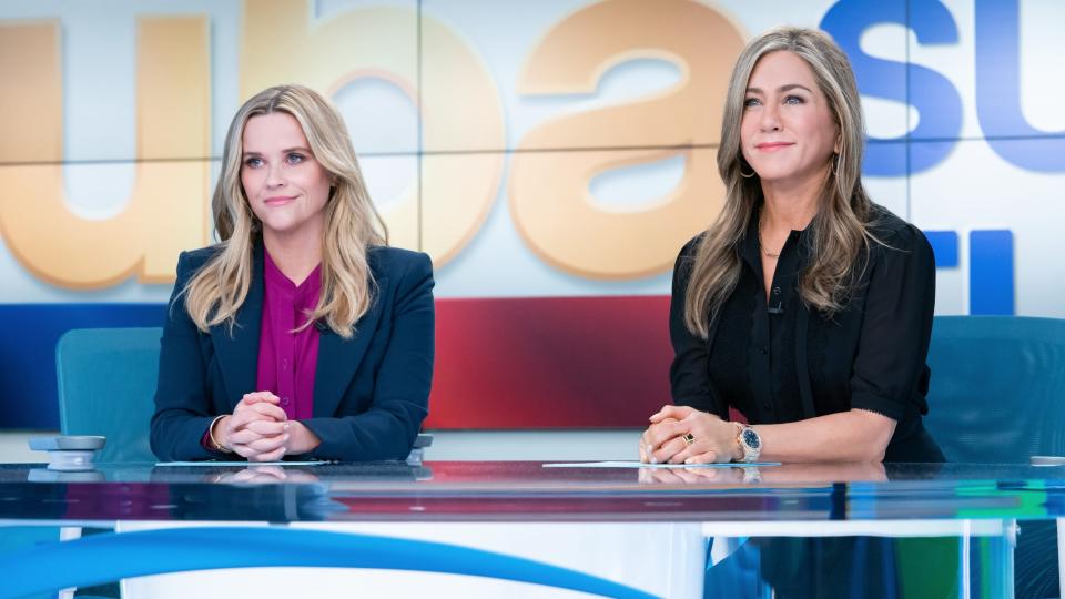 Reese Witherspoon and Jennifer Aniston in The Morning Show