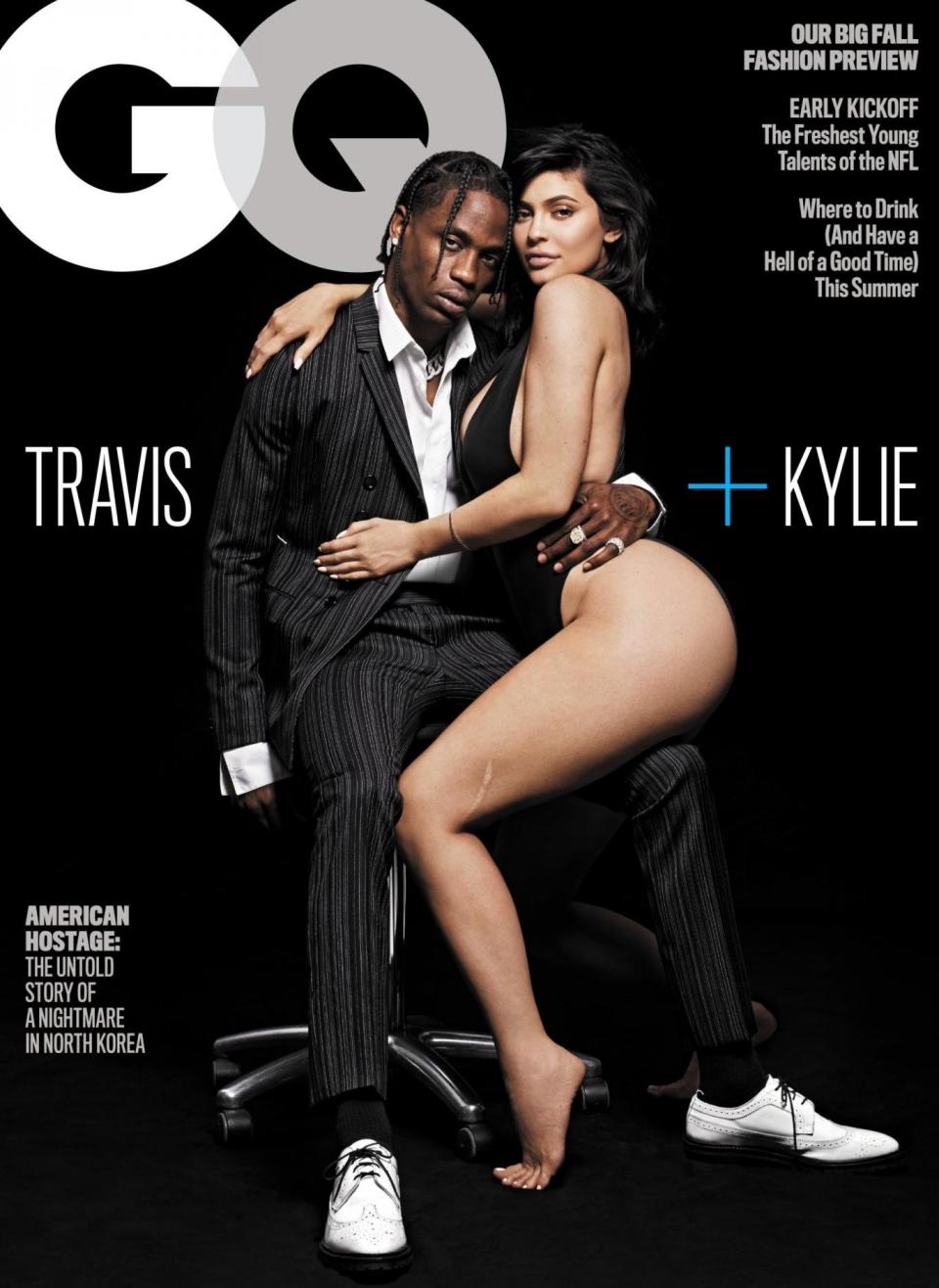 Cover: Kylie Jenner and Travis Scott on August's GQ (Paola Kudacki exclusively for GQ)
