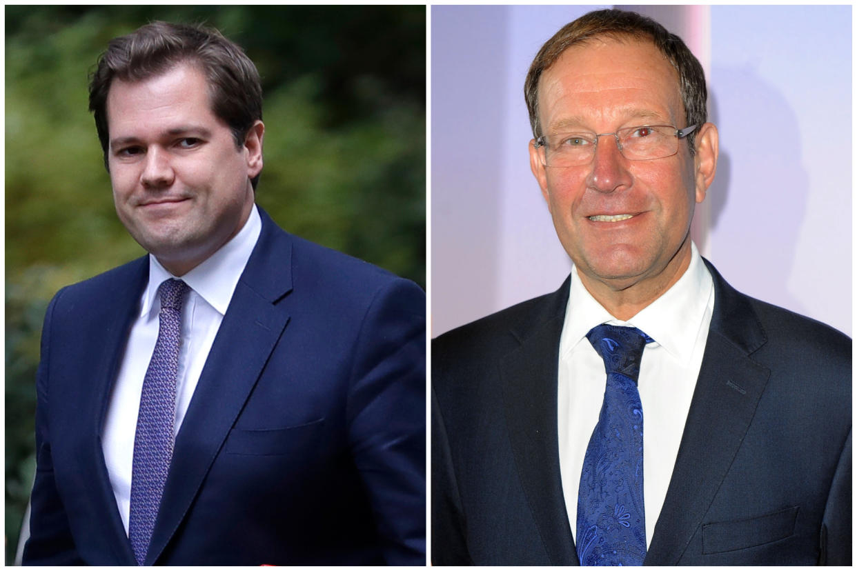 Planning row: Robert Jenrick and Richard Desmond. (Getty Images/PA)