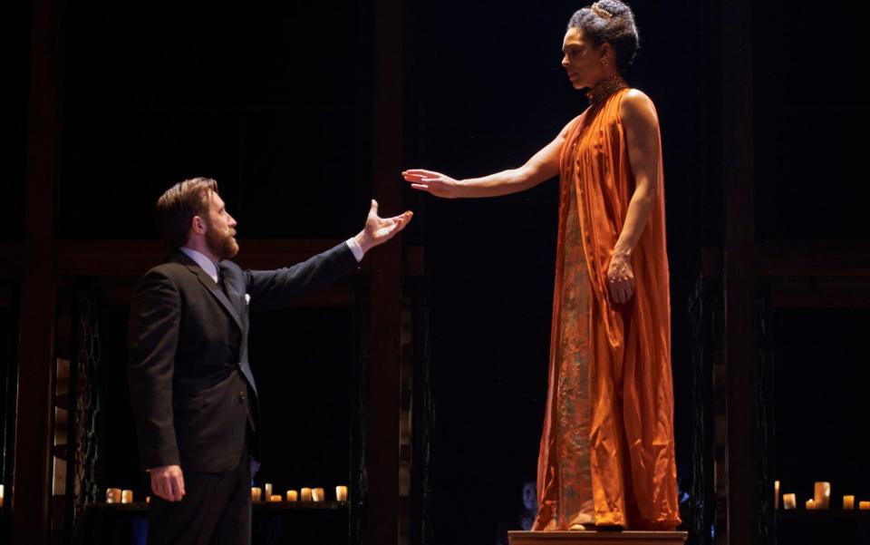 Joseph Kloska (Leontes) and Kemi-Bo Jacobs (Hermione) Erica Whyman's production of The Winter's Tale -  Topher McGrillis/RSC