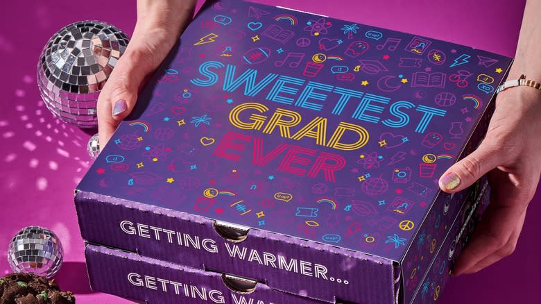 Graduation box from Insomnia Cookies