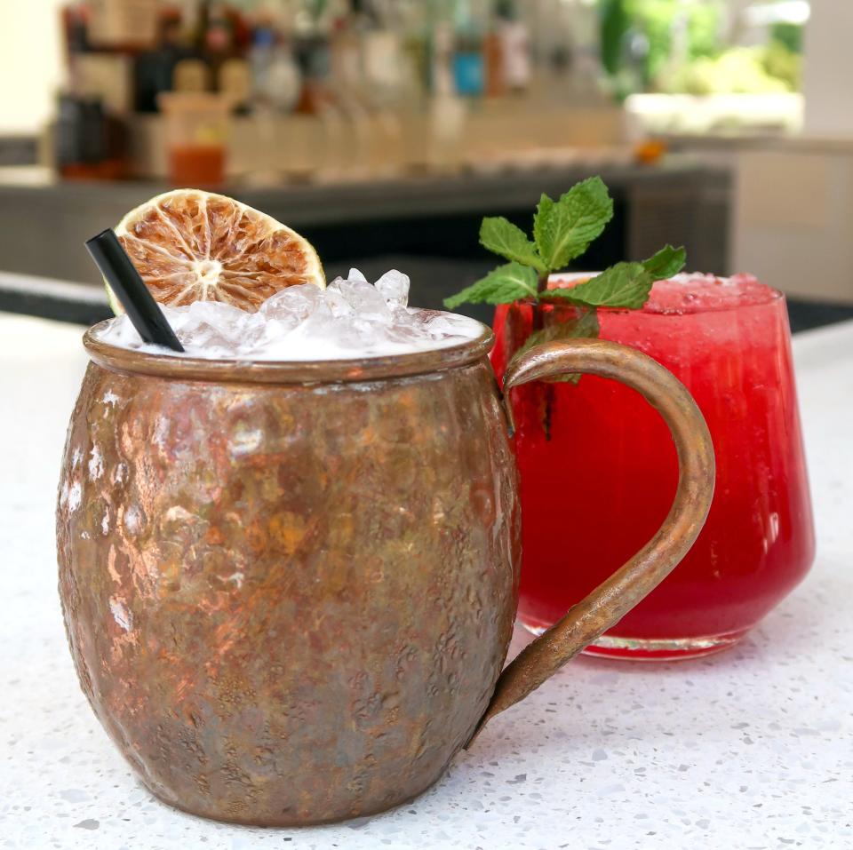 On the happy hour cocktail menu at Planta, the vegan spot at The Square in West Palm Beach: a Guava Mezcal Mule and other creative sips.
