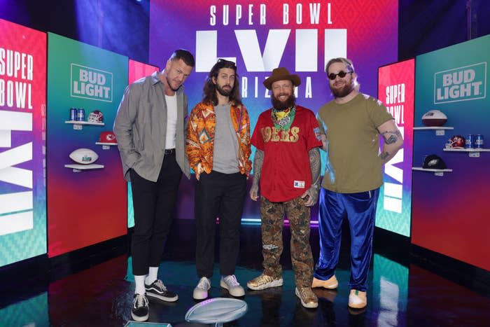 Imagine Dragons at a Super Bowl LVIII experience in Arizona