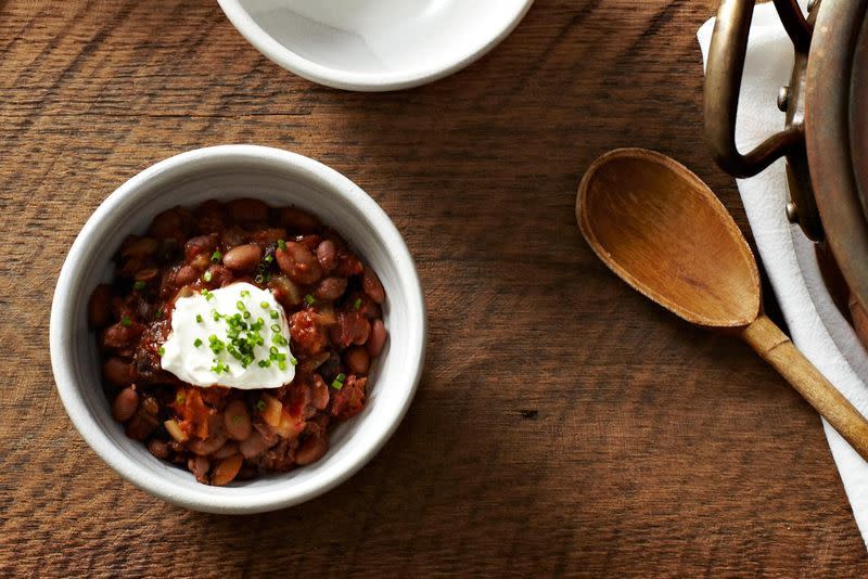 Slightly Smoky Mixed-Bean Chili