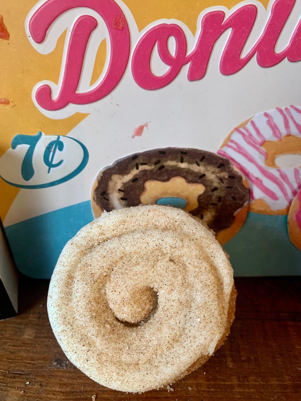 A Cinnabon-style donut is on the "secret menu" at Purple Glaze in Asbury Park.