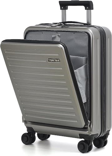 A photo of TydeCkare 20 Inch Carry On Luggage with Front Pocket. (PHOTO: Amazon Singapore)