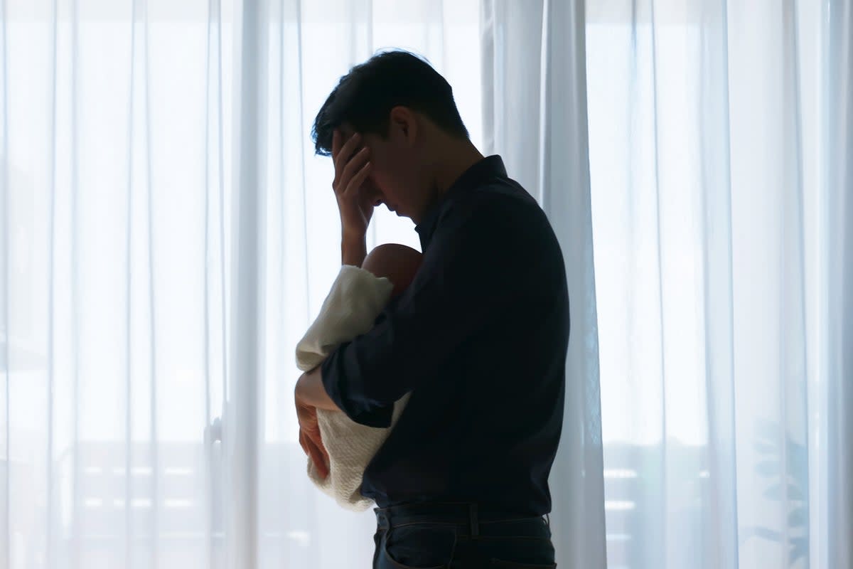 The absence of a clear purpose or role for dads-to-be can often mess with your head as parenthood approaches (Getty)